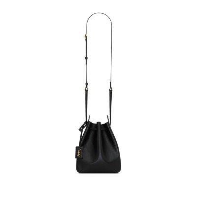 YSL BUCKET BAG IN LEATHER 817386AADUK1000 (18*24*7cm)